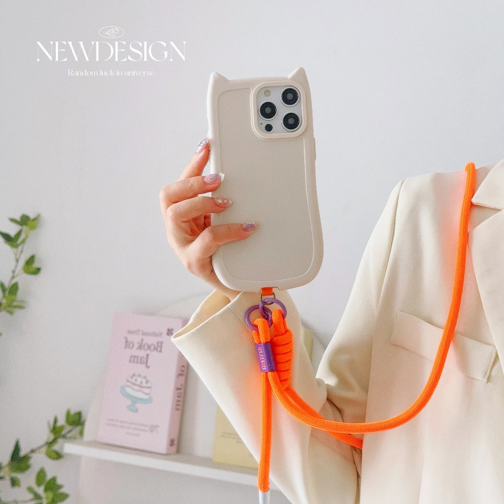 Crossbody Lanyard Neck Strap Case - Tracolla regolabile INS semplice alla moda