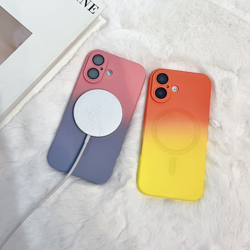 Liquid Silicone Magnetic Phone Case - Custodia magnetica in silicone liquido sfumato
