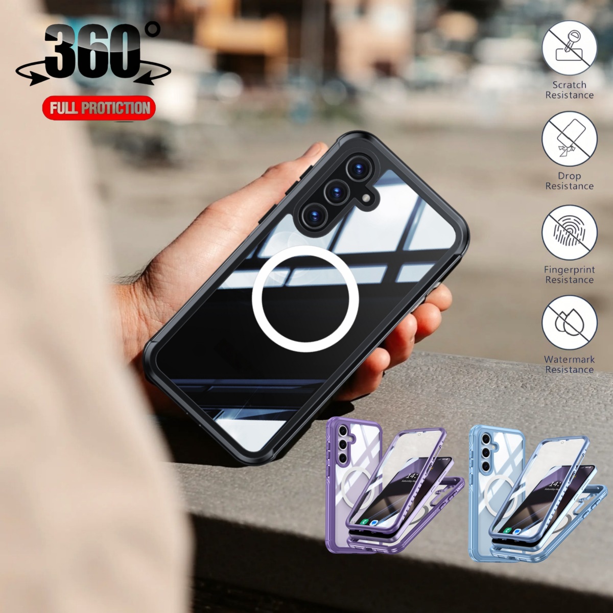Heavy Duty 360 Full Body Protective Case - 360 ° Custodia Protettiva Integrale Antiurto