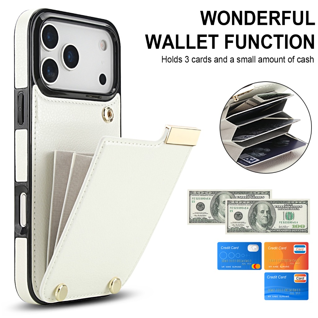 Custodia a Portafoglio per iPh - Leather Wallet Card Holder Phone Cover recensione e prezzo