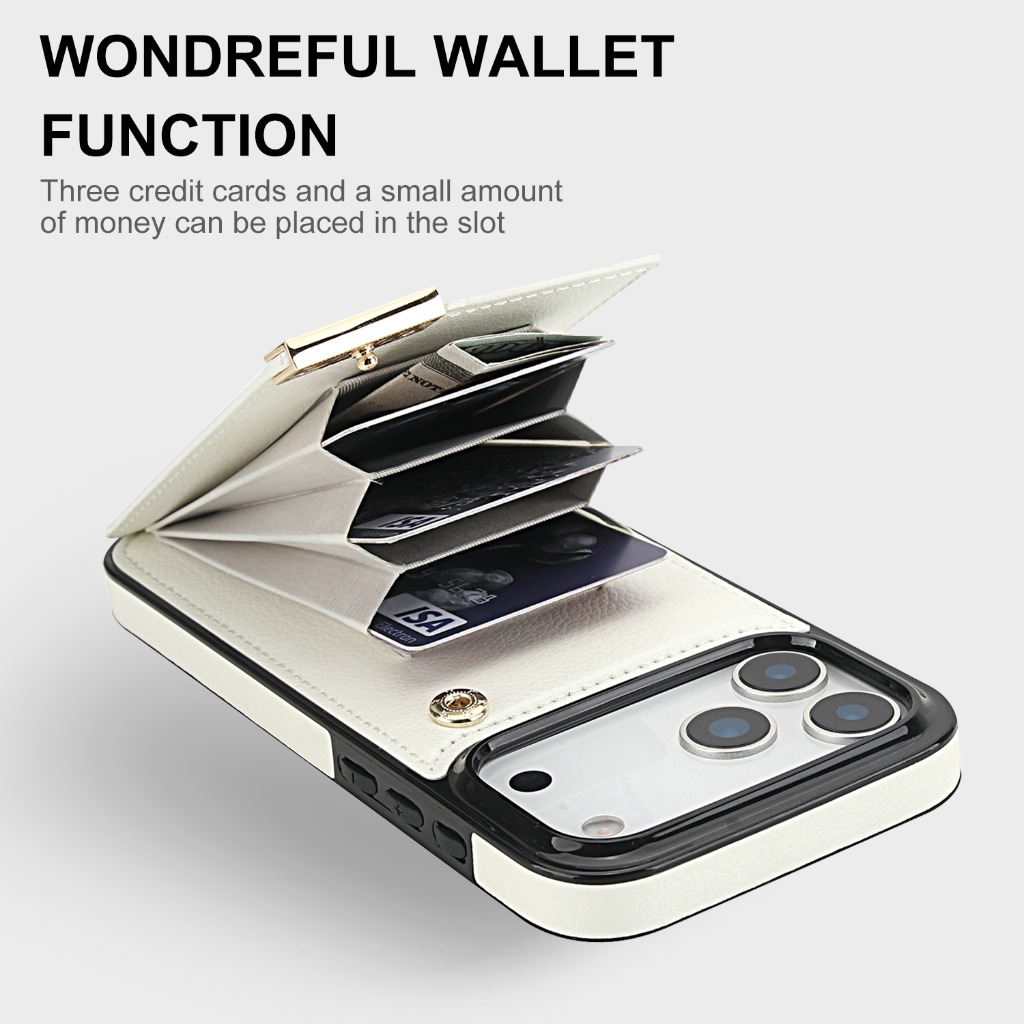 Custodia a Portafoglio per iPh - Leather Wallet Card Holder Phone Cover recensione e prezzo