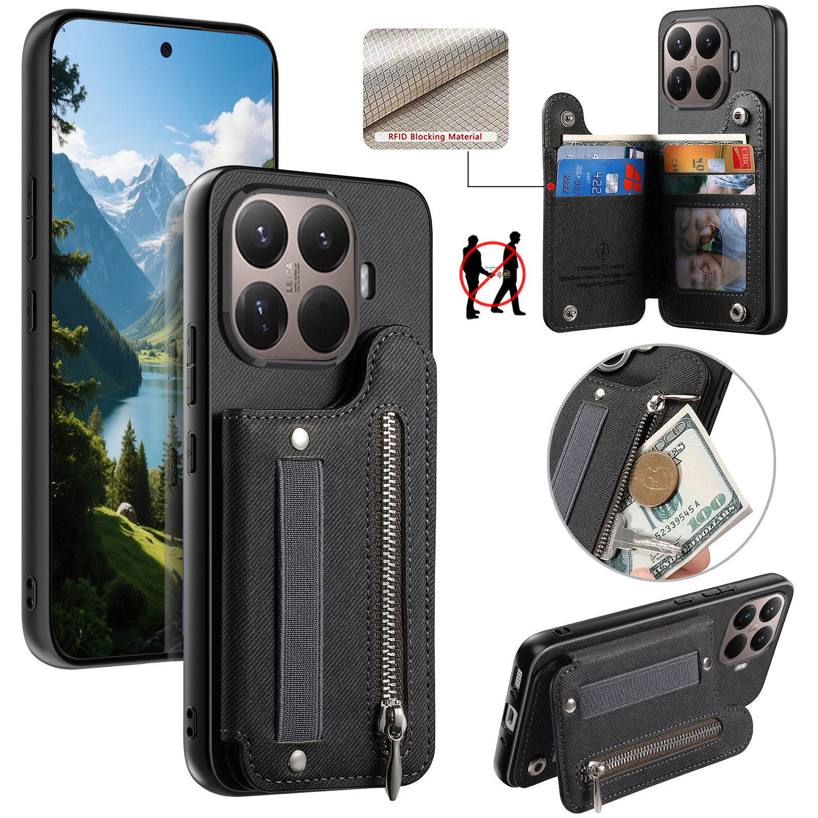 Custodia Protettiva Antiurto i - Leather Wallet Card Holder Phone Cover recensione e prezzo