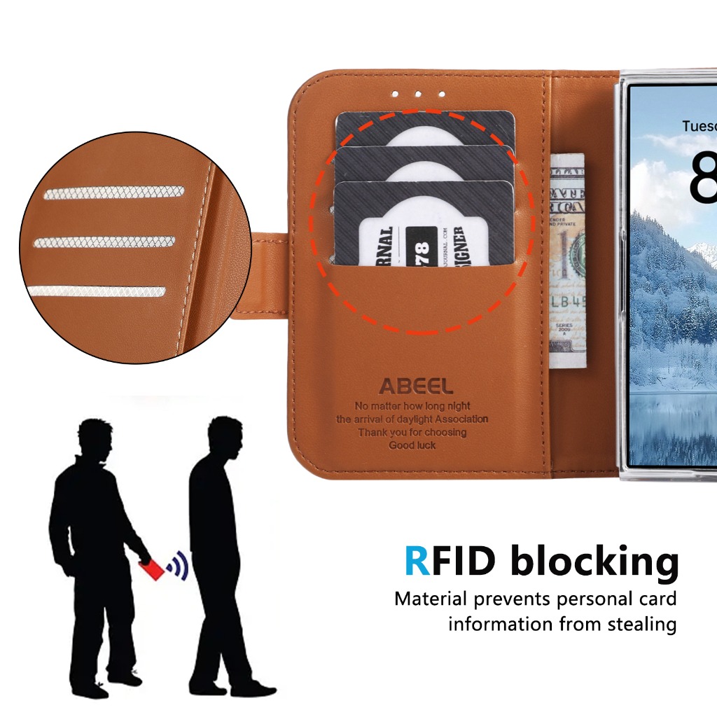 Portafoglio con protezione RFI - Leather Wallet Card Holder Phone Cover recensione e prezzo